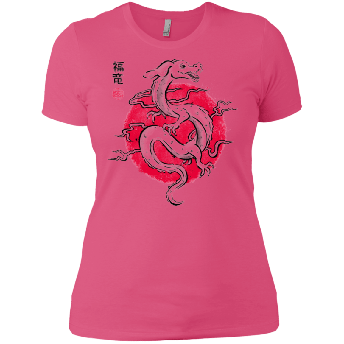 T-Shirts Hot Pink / X-Small Ink Fukuryu Women's Premium T-Shirt