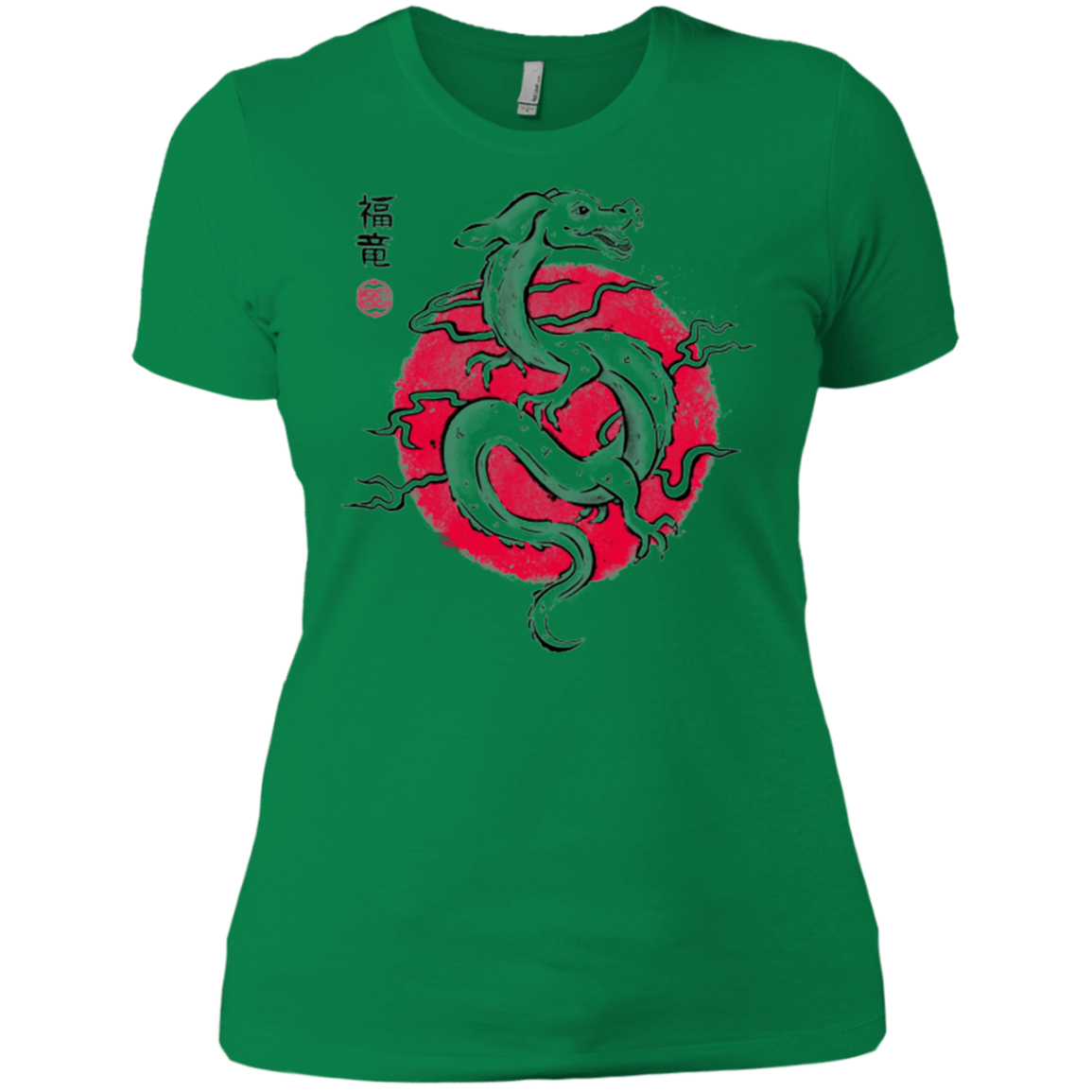 T-Shirts Kelly Green / X-Small Ink Fukuryu Women's Premium T-Shirt