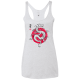 T-Shirts Heather White / X-Small Ink Fukuryu Women's Triblend Racerback Tank