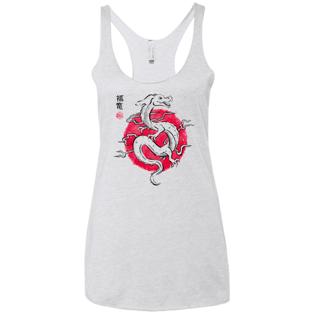 T-Shirts Heather White / X-Small Ink Fukuryu Women's Triblend Racerback Tank