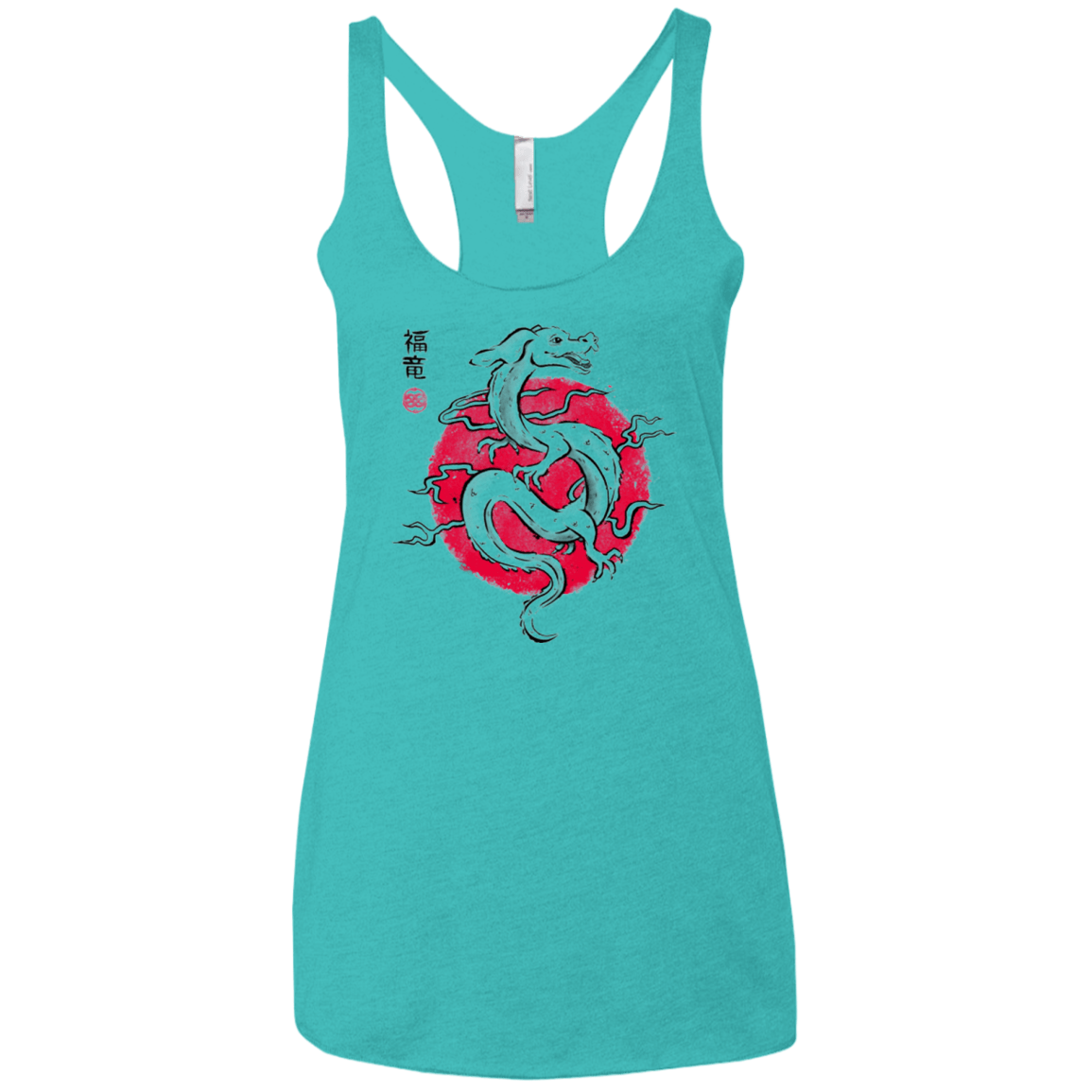 T-Shirts Tahiti Blue / X-Small Ink Fukuryu Women's Triblend Racerback Tank