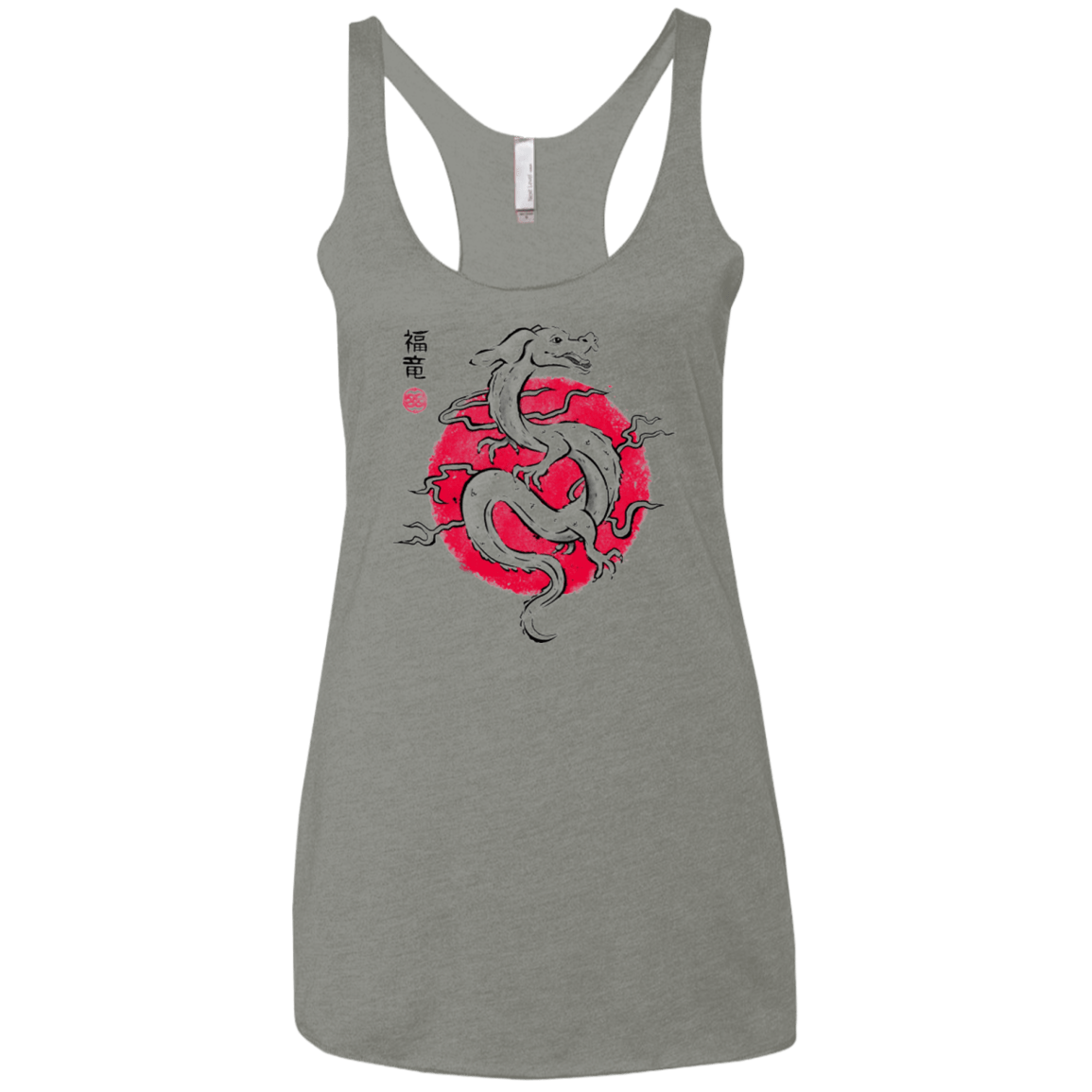 T-Shirts Venetian Grey / X-Small Ink Fukuryu Women's Triblend Racerback Tank