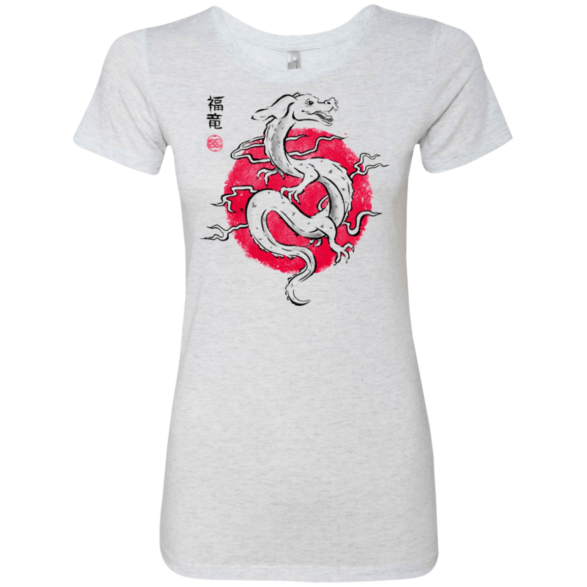 T-Shirts Heather White / Small Ink Fukuryu Women's Triblend T-Shirt