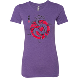 T-Shirts Purple Rush / Small Ink Fukuryu Women's Triblend T-Shirt