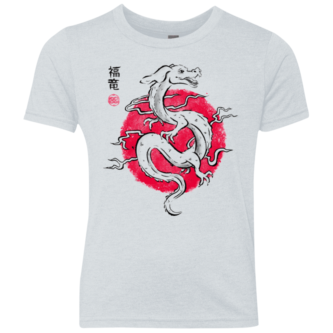 T-Shirts Heather White / YXS Ink Fukuryu Youth Triblend T-Shirt