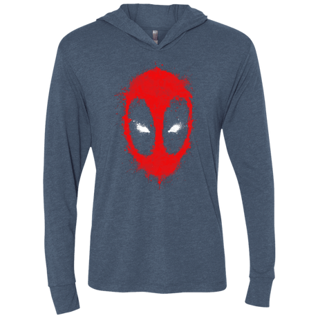 T-Shirts Indigo / X-Small Ink Merc Triblend Long Sleeve Hoodie Tee