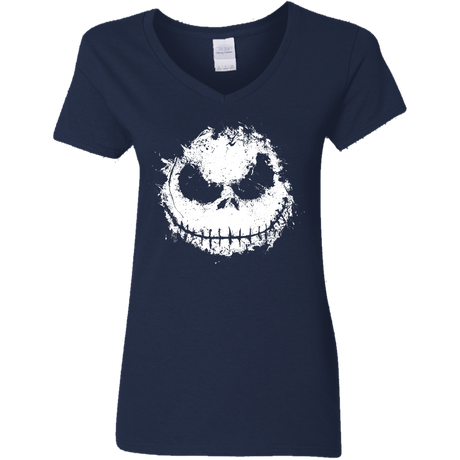 T-Shirts Navy / S Ink Nightmare Women's V-Neck T-Shirt