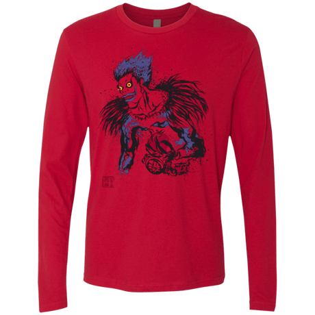 T-Shirts Red / Small Ink-Ryuk Men's Premium Long Sleeve