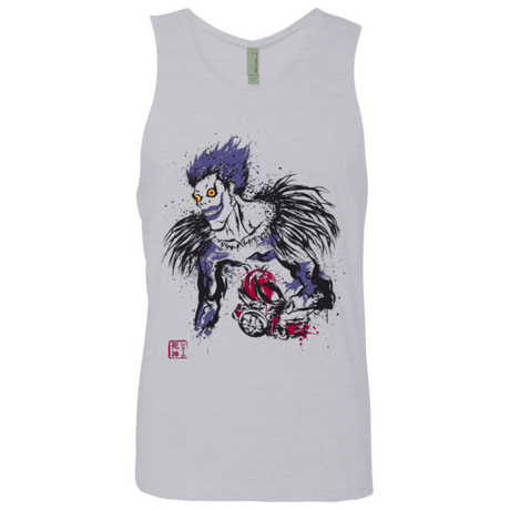 T-Shirts Heather Grey / Small Ink-Ryuk Men's Premium Tank Top