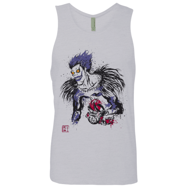 T-Shirts Heather Grey / Small Ink-Ryuk Men's Premium Tank Top