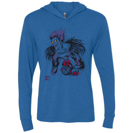 T-Shirts Vintage Royal / X-Small Ink-Ryuk Triblend Long Sleeve Hoodie Tee