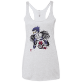 T-Shirts Heather White / X-Small Ink-Ryuk Women's Triblend Racerback Tank