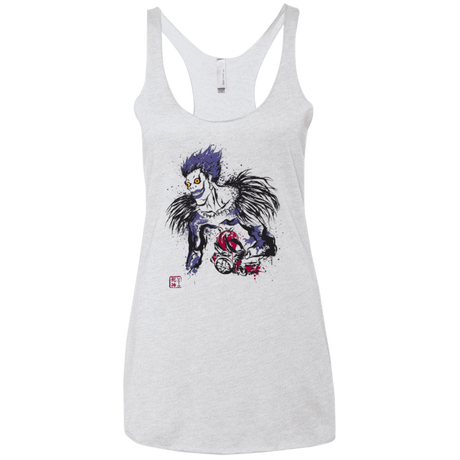 T-Shirts Heather White / X-Small Ink-Ryuk Women's Triblend Racerback Tank