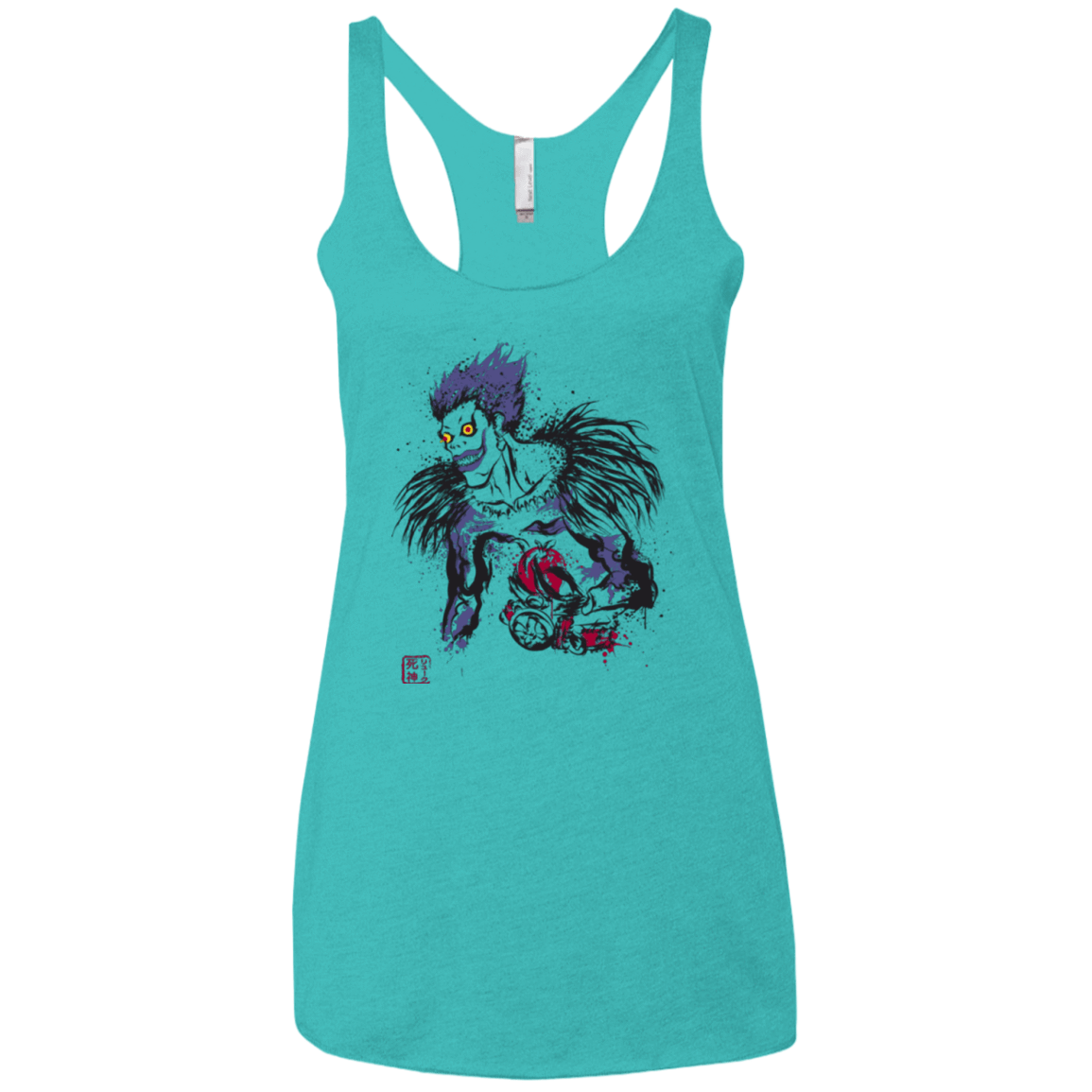 T-Shirts Tahiti Blue / X-Small Ink-Ryuk Women's Triblend Racerback Tank