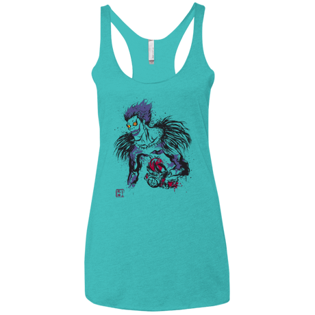T-Shirts Tahiti Blue / X-Small Ink-Ryuk Women's Triblend Racerback Tank