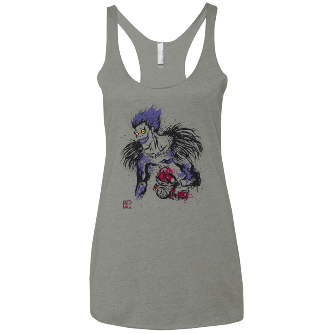 T-Shirts Venetian Grey / X-Small Ink-Ryuk Women's Triblend Racerback Tank