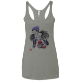 T-Shirts Venetian Grey / X-Small Ink-Ryuk Women's Triblend Racerback Tank