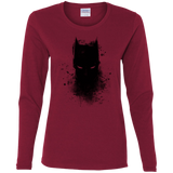 T-Shirts Cardinal / S Ink Shadow Women's Long Sleeve T-Shirt