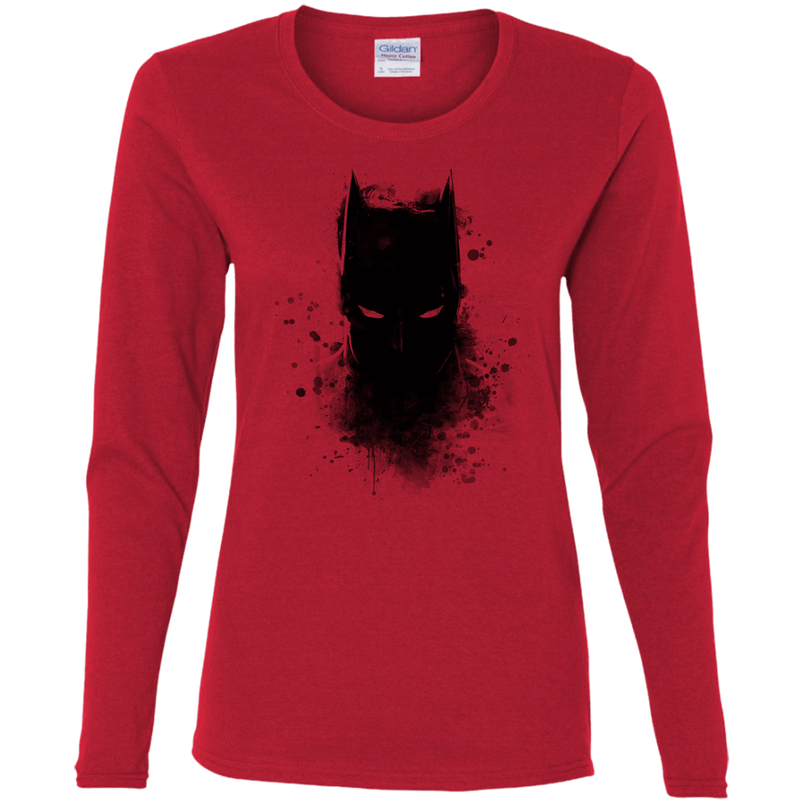 T-Shirts Red / S Ink Shadow Women's Long Sleeve T-Shirt