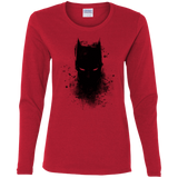 T-Shirts Red / S Ink Shadow Women's Long Sleeve T-Shirt