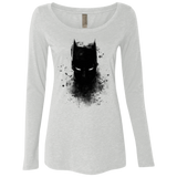 T-Shirts Heather White / S Ink Shadow Women's Triblend Long Sleeve Shirt