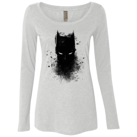 T-Shirts Heather White / S Ink Shadow Women's Triblend Long Sleeve Shirt