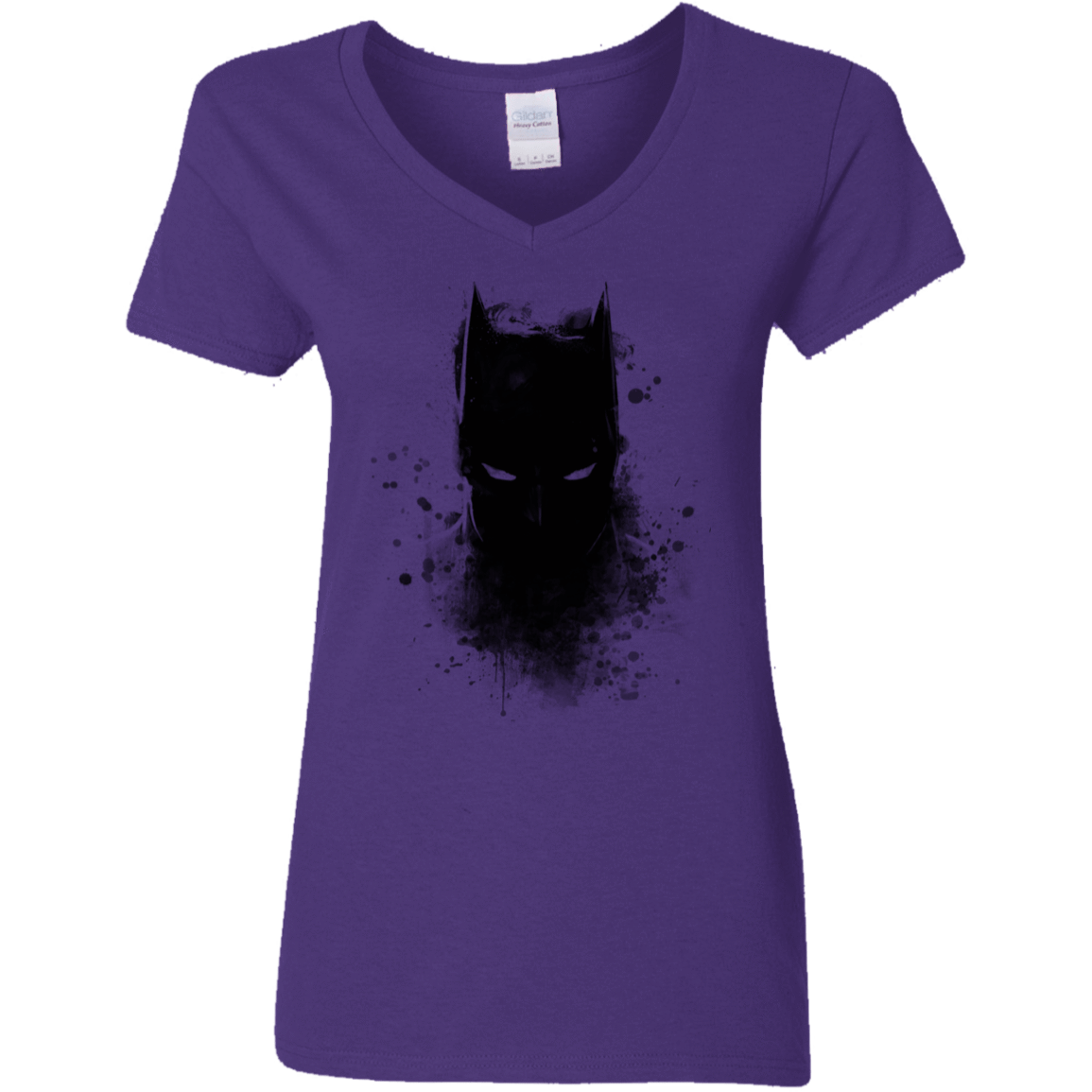 T-Shirts Purple / S Ink Shadow Women's V-Neck T-Shirt