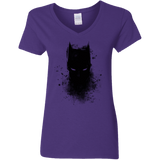 T-Shirts Purple / S Ink Shadow Women's V-Neck T-Shirt