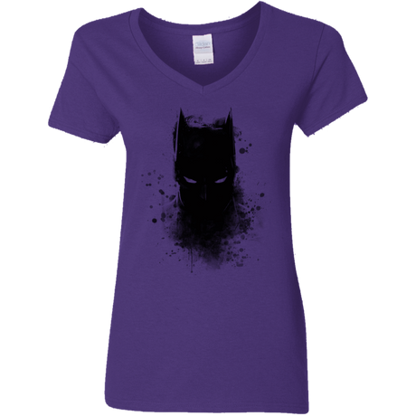 T-Shirts Purple / S Ink Shadow Women's V-Neck T-Shirt