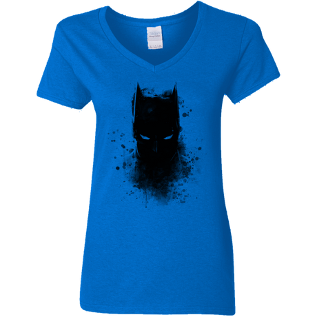 T-Shirts Royal / S Ink Shadow Women's V-Neck T-Shirt