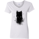 T-Shirts White / S Ink Shadow Women's V-Neck T-Shirt