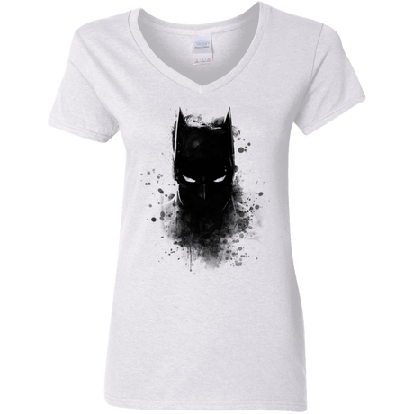 T-Shirts White / S Ink Shadow Women's V-Neck T-Shirt