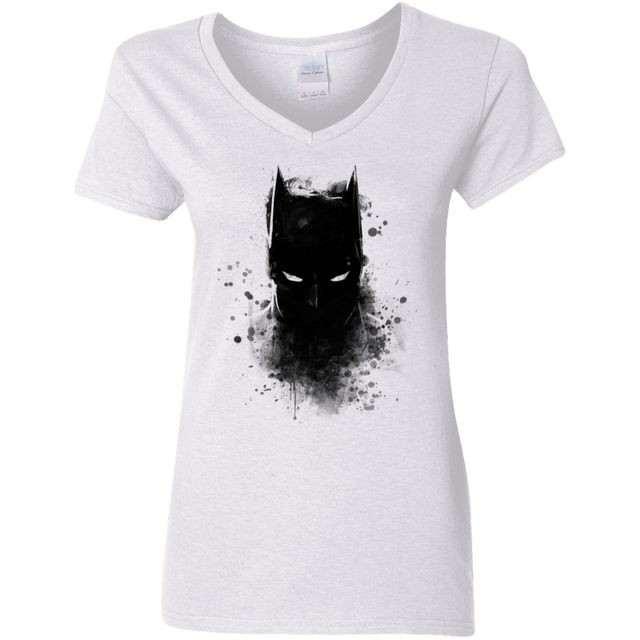 T-Shirts White / S Ink Shadow Women's V-Neck T-Shirt