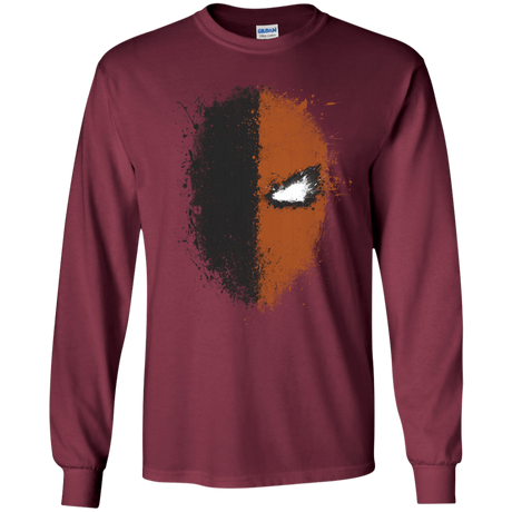 T-Shirts Maroon / S Ink Stroke Men's Long Sleeve T-Shirt