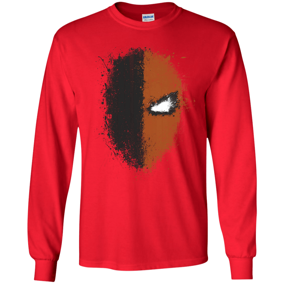 T-Shirts Red / S Ink Stroke Men's Long Sleeve T-Shirt