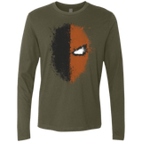 T-Shirts Military Green / S Ink Stroke Men's Premium Long Sleeve