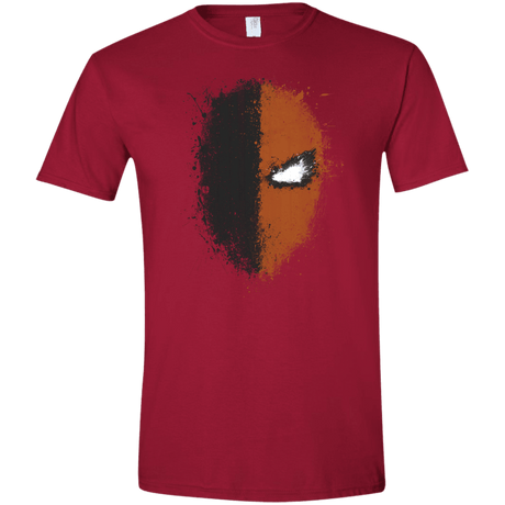 T-Shirts Cardinal Red / S Ink Stroke Men's Semi-Fitted Softstyle