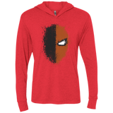 T-Shirts Vintage Red / X-Small Ink Stroke Triblend Long Sleeve Hoodie Tee