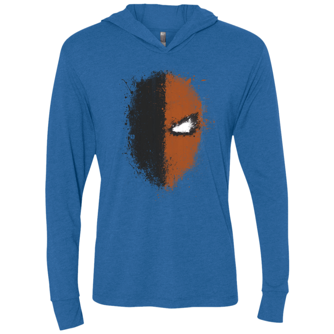 T-Shirts Vintage Royal / X-Small Ink Stroke Triblend Long Sleeve Hoodie Tee