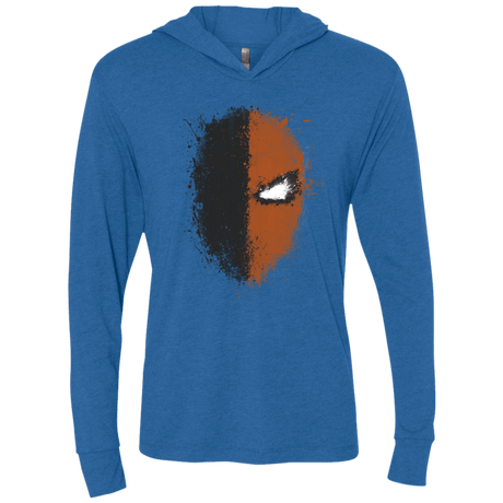 T-Shirts Vintage Royal / X-Small Ink Stroke Triblend Long Sleeve Hoodie Tee