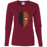 T-Shirts Cardinal / S Ink Stroke Women's Long Sleeve T-Shirt