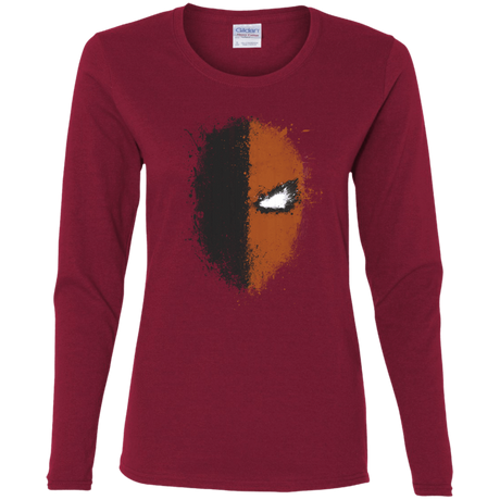 T-Shirts Cardinal / S Ink Stroke Women's Long Sleeve T-Shirt