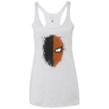 T-Shirts Heather White / X-Small Ink Stroke Women's Triblend Racerback Tank