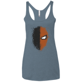 T-Shirts Indigo / X-Small Ink Stroke Women's Triblend Racerback Tank