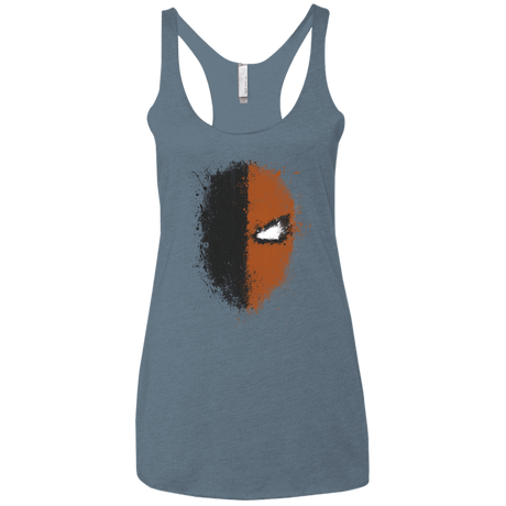 T-Shirts Indigo / X-Small Ink Stroke Women's Triblend Racerback Tank