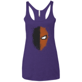 T-Shirts Purple Rush / X-Small Ink Stroke Women's Triblend Racerback Tank