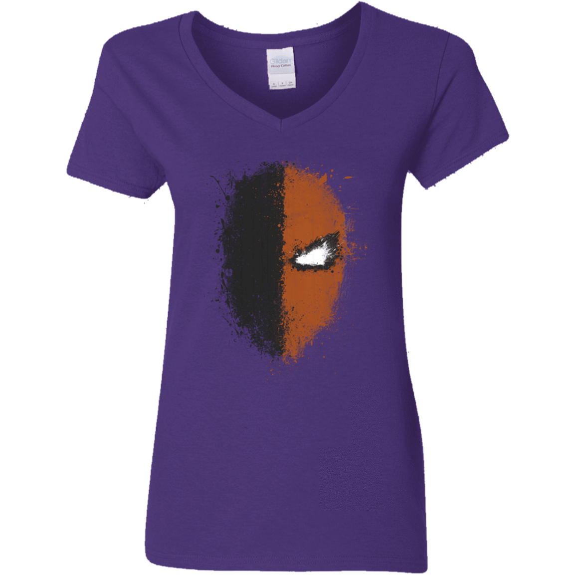 T-Shirts Purple / S Ink Stroke Women's V-Neck T-Shirt