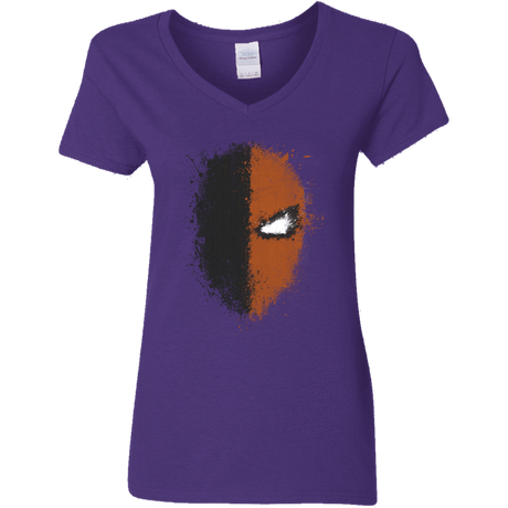 T-Shirts Purple / S Ink Stroke Women's V-Neck T-Shirt