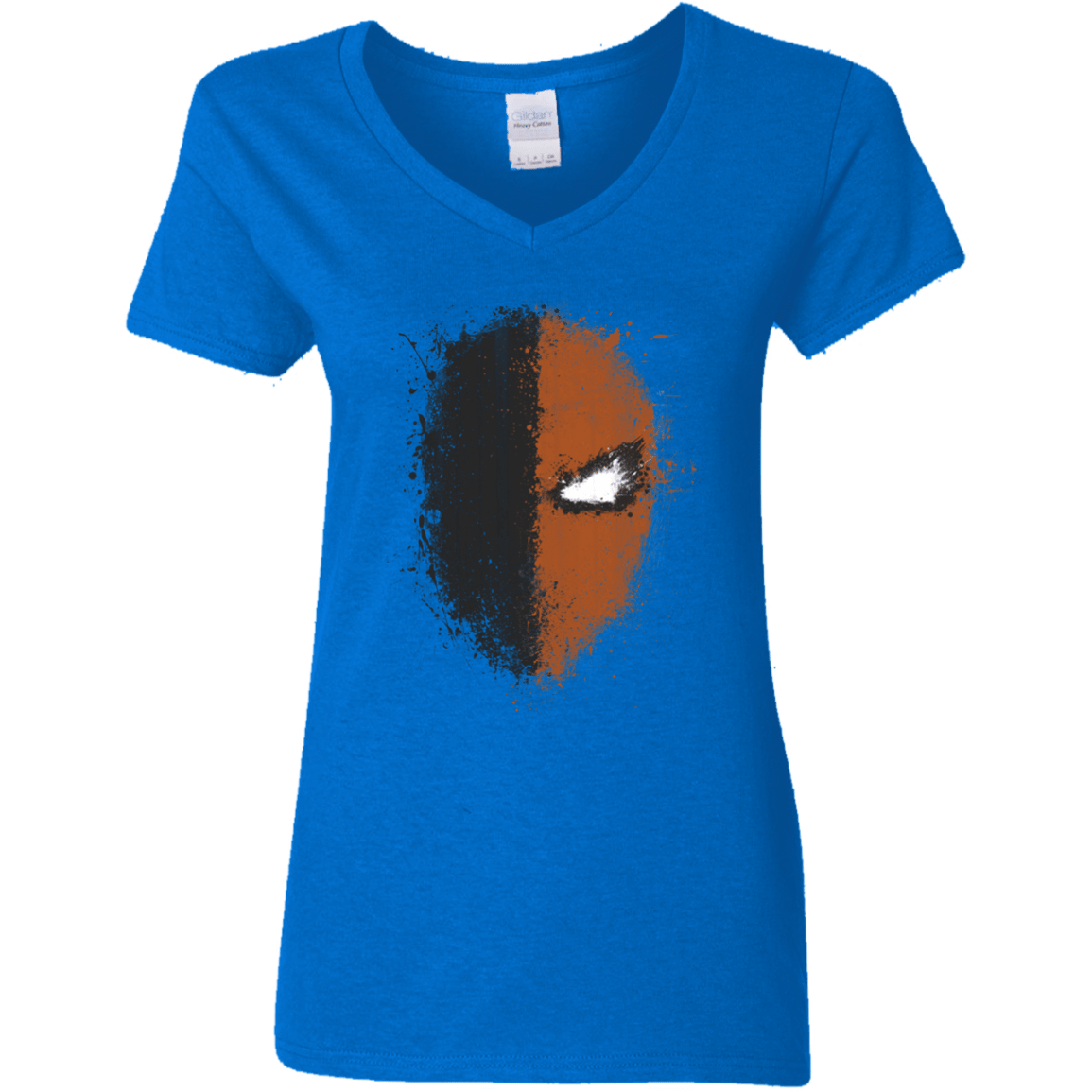 T-Shirts Royal / S Ink Stroke Women's V-Neck T-Shirt