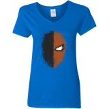 T-Shirts Royal / S Ink Stroke Women's V-Neck T-Shirt